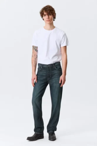 Klean Mid Rise Regular Straight Jeans – Deep Sea Blue – Dark Blue