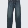Klean Mid Rise Regular Straight Jeans – Deep Sea Blue – Dark Blue