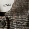 Knee-Length Single-Breasted Coat – Dusty Mole Check