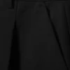 Knee-Length Suiting Shorts – Black