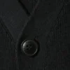 Knitted Boxy Tie-Dye Cardigan – Black Tie-Dye