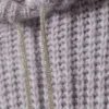 Knitted Drawstring Hoodie – Lilac
