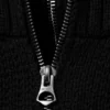 Knitted Funnel Neck Dual Zip Sweater – Black