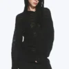 Knitted Hoodie – Black