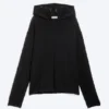 Knitted Hoodie – Black