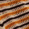 Knitted Mini Shorts – Striped Orange
