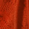 Knitted One-Shoulder Top – Bright Red