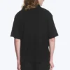 Knitted Short-Sleeved Button-Up Shirt – Black