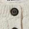 Knitted Single-Breasted Vest – Off-White