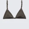 Knot Triangle Bikini Top – Dark Mole
