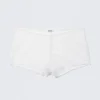 Lace Pyjama Boxer Shorts – White