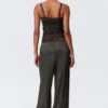 Lace Pyjama Tank Top – Dark Grey