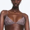 Lace Triangle Soft Bra – Dusty Lilac