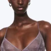 Lace Triangle Soft Bra – Dusty Lilac