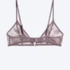 Lace Triangle Soft Bra – Dusty Lilac