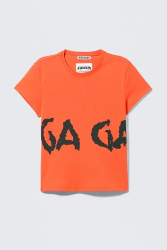 Lady Gaga Baby Tee – Orange