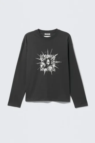Lady Gaga Long-Sleeved T-Shirt – Off-Black