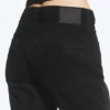 Laika Mid Rise Regular Straight Jeans – Black Rinse – Black