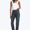 Laika Mid Rise Regular Straight Jeans – Deep Sea Blue – Dark Blue