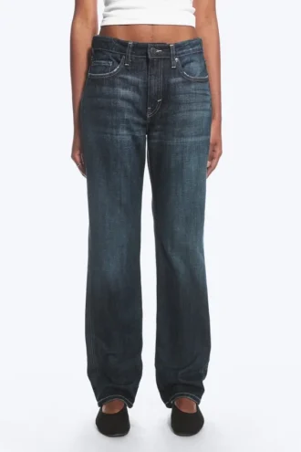 Laika Mid Rise Regular Straight Jeans – Deep Sea Blue – Dark Blue