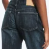 Laika Mid Rise Regular Straight Jeans – Deep Sea Blue – Dark Blue
