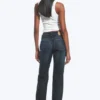 Laika Mid Rise Regular Straight Jeans – Deep Sea Blue – Dark Blue