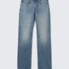 Laika Mid Rise Regular Straight Jeans – Radio Blue – Medium Blue