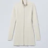 Laila Long Zip Cardigan – Light Mole