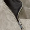 Large Faux Leather Clutch Bag – Light Dusty Mole