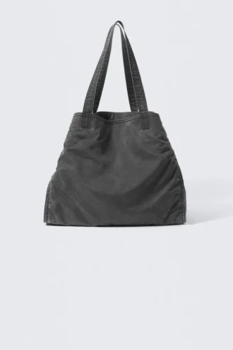 Large Washed Tote Bag – Washed Black