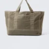 Large Waxed Cotton Canvas Tote Bag – Dark Mole