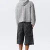 Laser Cut Zip Hoodie – Grey Melange