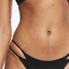 Layered Brazilian Bikini Bottoms – Black