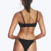 Layered Brazilian Bikini Bottoms – Black
