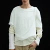 Layered Long-Sleeved T-Shirt – Off-White