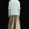 Layered Long-Sleeved T-Shirt – Off-White