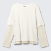 Layered Long-Sleeved T-Shirt – Off-White