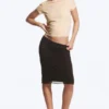 Layered Mesh Midi Skirt – Dark Brown