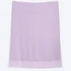 Layered Mesh Midi Skirt – Light Purple