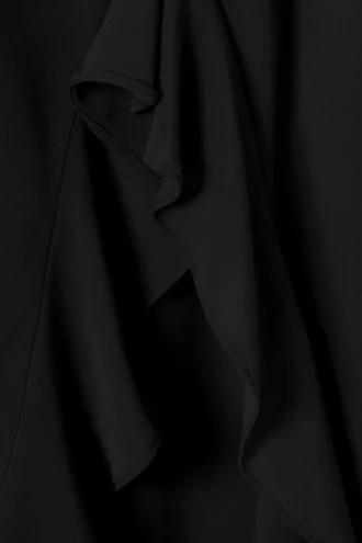 Layered Midi Skirt – Black
