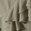 Layered Ruffled Mini Cami Dress – Khaki Green