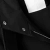 Layered Technical Trench Coat – Black