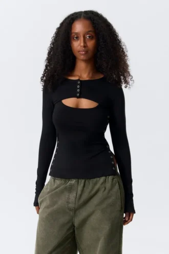 Layered Two-Piece Bolero Singlet – Black