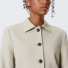 Lean Buttoned Jacket – Dusty Mole