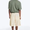 Linen-Blend Shorts – Light Beige