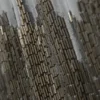 Long Beaded Sleeveless Dress – Beaded Light Grey