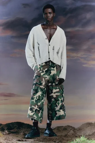 Long Cotton Cargo Shorts – Classic Camo