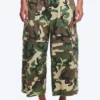 Long Cotton Cargo Shorts – Classic Camo