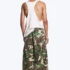 Long Cotton Cargo Shorts – Classic Camo