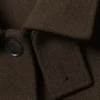 Long Oversized Wool-Blend Coat – Dark Brown